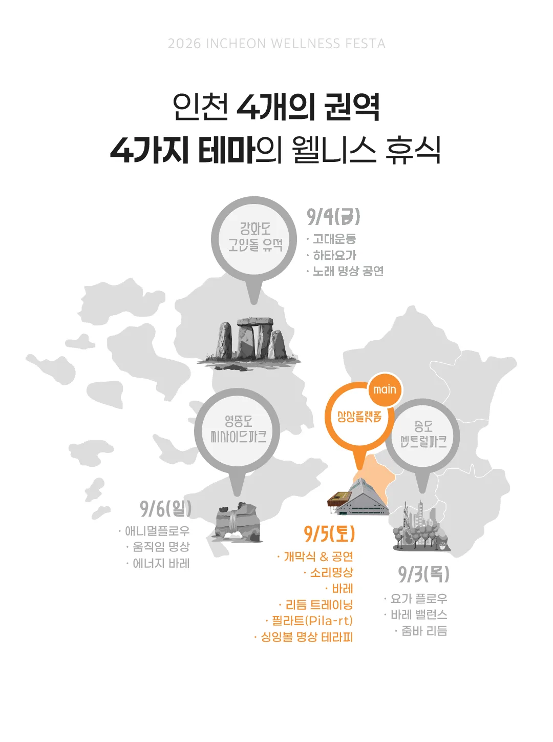 인천 웰니스 페스타 3일차 메인행사 안내